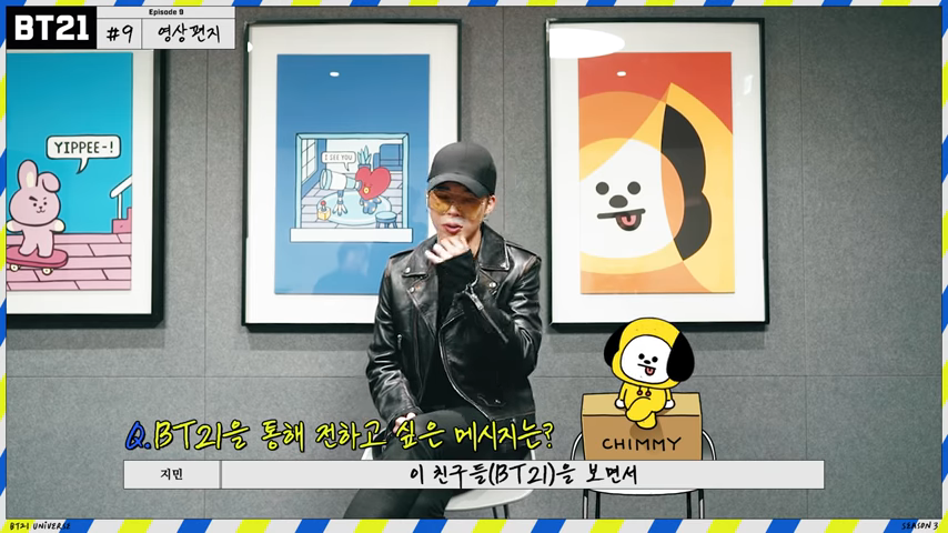 Jimin menjelaskan tentang Chimmy BT21